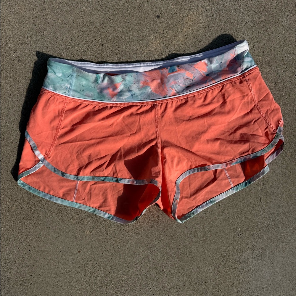 Lululemon Athletica Original Speed Short Coral